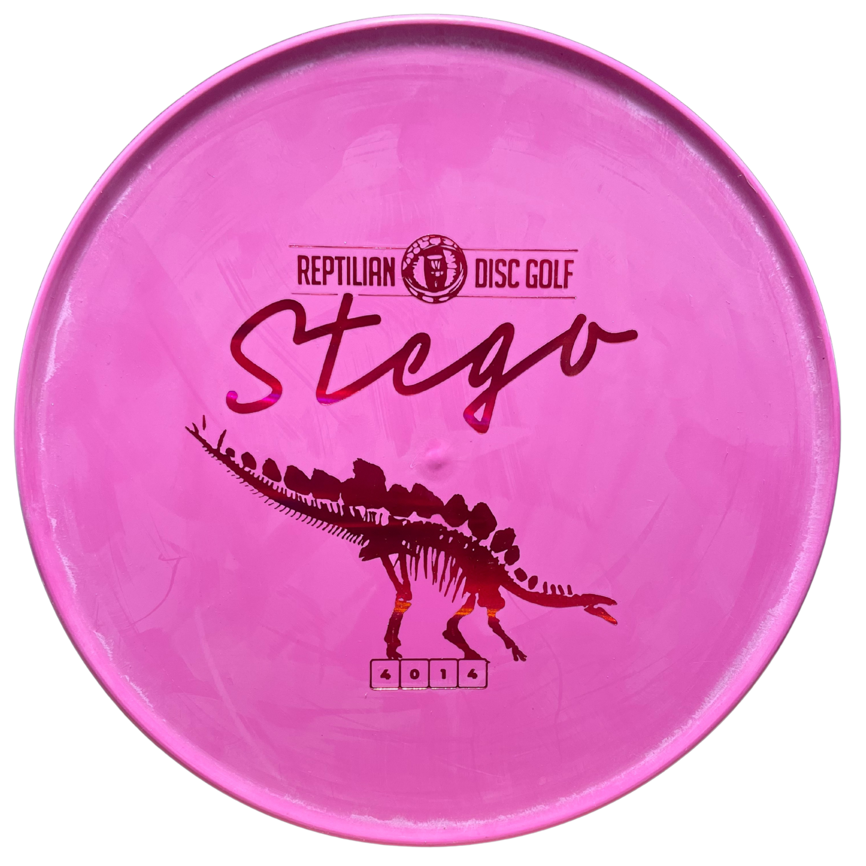 Pink Reptilian Disc Golf Stego disc